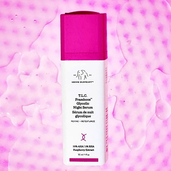 Drunk Elephant Other - Drunk Elephant T.L.C. Framboos™ Glycolic Night Serum 10% AHA | 1% BHA ~30ml/1oz